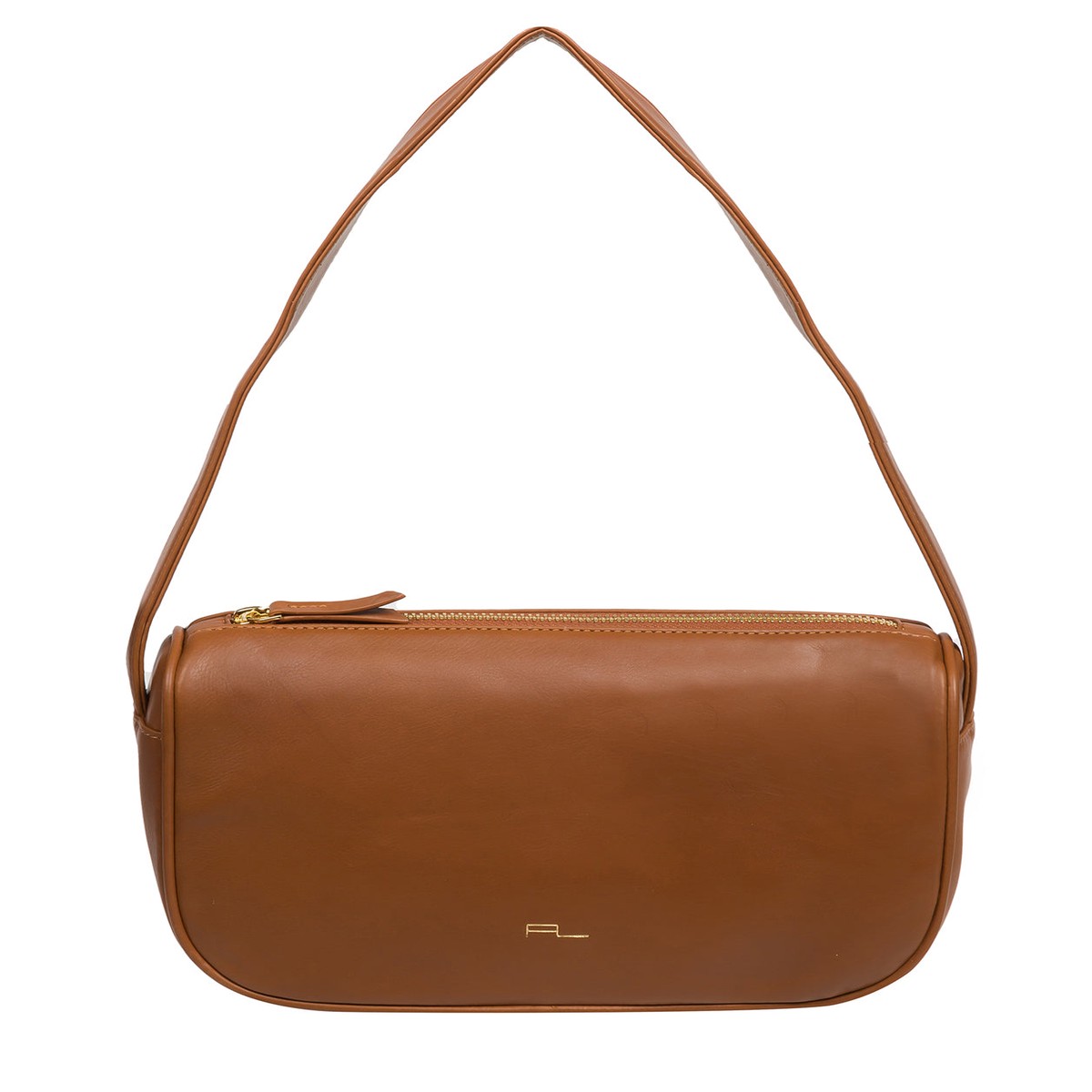 'Alicia' Oak Nappa Leather Grab Bag